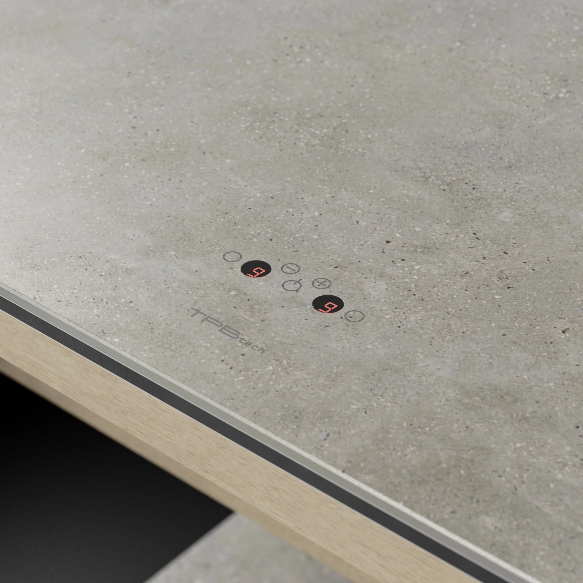 Gravel Acero porcelain-ceramic finish sample