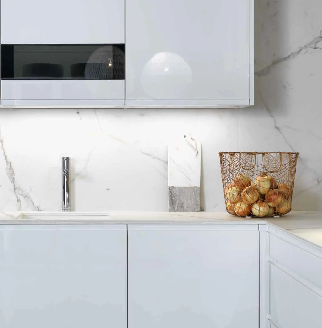 TPB Tech induction cooktop integrated into countertop
