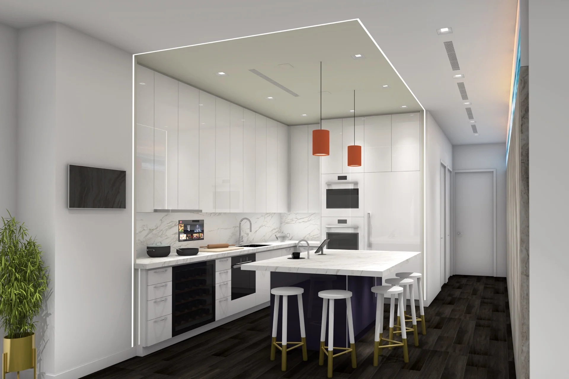 Sensorium Kitchen — modern design with precision induction cooking and integrated technology